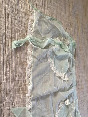 Antique vintage half chiffon apron